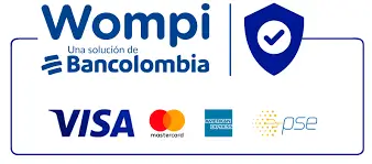Wompi, una solución de Bancolombia — Visa, Mastercard, American Express y PSE